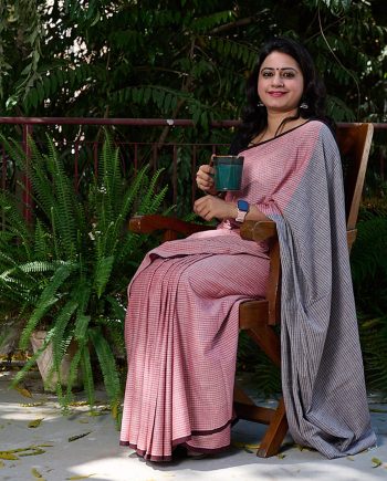 handloom cotton fabric sari Indian sustainable fashion