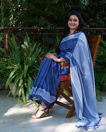 handloom cotton fabric sari Indian sustainable fashion