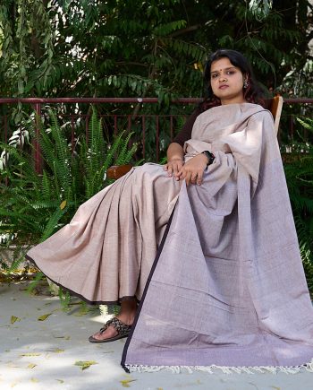 handloom cotton fabric sari Indian sustainable fashion