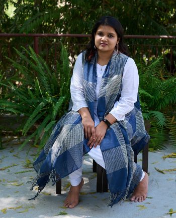 handloom cotton fabric sari Indian sustainable fashion