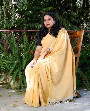 handloom cotton fabric sari Indian sustainable fashion