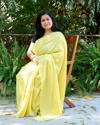 handloom cotton fabric sari Indian sustainable fashion zardozi embroidery