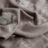 natural pure pashmina with hand embroidered Chikankari