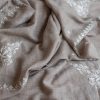 natural pure pashmina with hand embroidered Chikankari